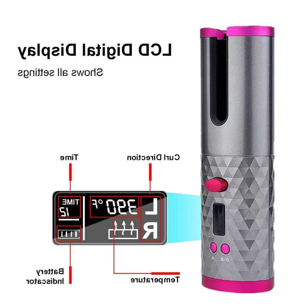 Cordless Automatic Hair Curler – Wireless, Portable Styling Wand