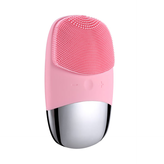Mini Silicone Electric Facial Cleansing Brush Waterproof Skin Massager For Deep Pore Cleaning & Glow